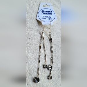 Elegant Silver Handcrafted Earrings